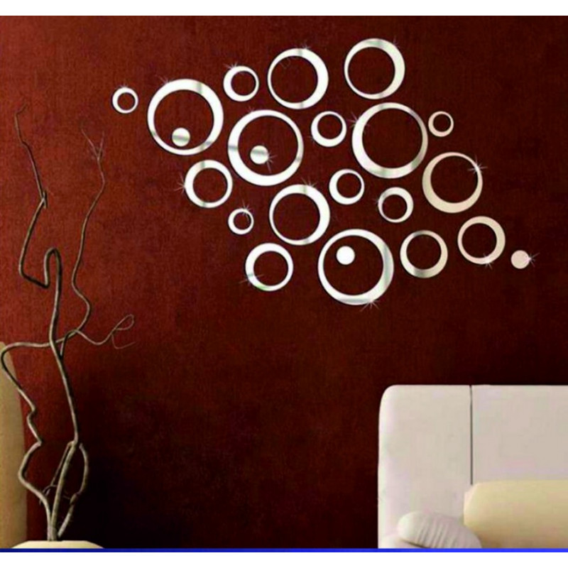 Oglinzi decorative. Autocolante oglindă pentru perete, ca imagine sau decor, autocolant acrilic 3D
