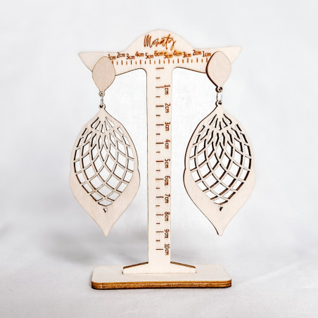 Cercei din pandantiv din lemn MELLIFLUOUS - MONATY | SENTOP