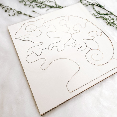 Insert montessori din lemn pentru copii - CAMELEON | SENTOP