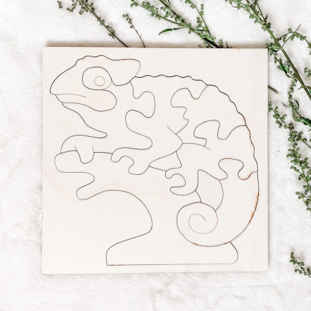 Insert montessori din lemn pentru copii - CAMELEON | SENTOP