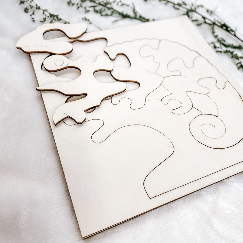 Insert montessori din lemn pentru copii -...