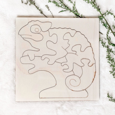 Insert montessori din lemn pentru copii - CAMELEON | SENTOP