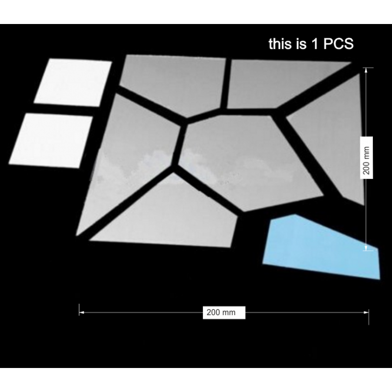 Oglinzi decorative. Autocolante oglindă pentru perete, ca imagine sau decor, autocolant acrilic 3D