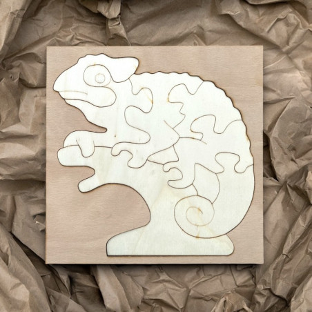 Bicolor insert montessori din lemn pentru copii - CAMELEON PLOP | SENTOP
