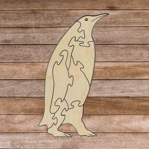 Puzzle educativ montessori din lemn - Penguin | SENTOP...