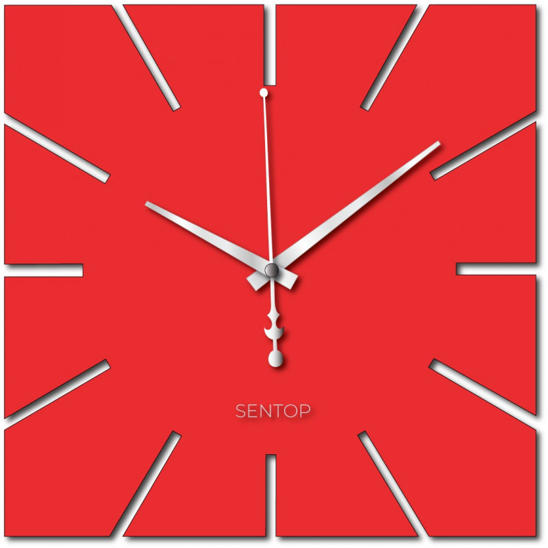 Ceas de perete minimalist cu design pătrat - KAVARDI