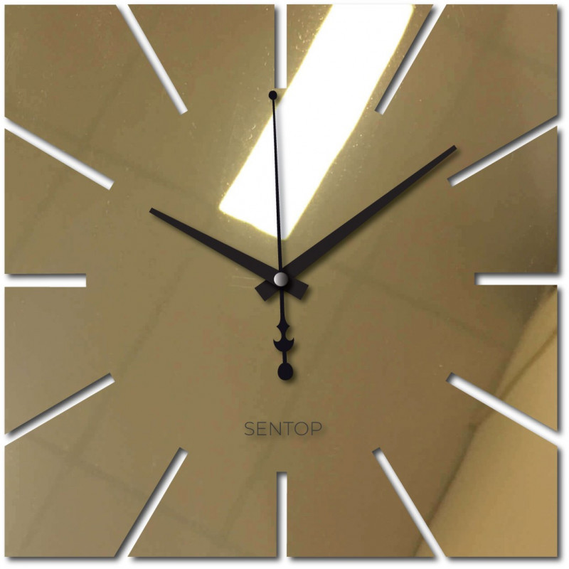 Ceas de perete minimalist cu design pătrat - KAVARDI