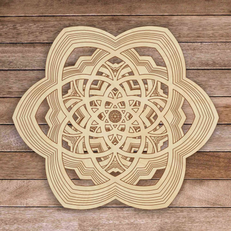 imagine 3D Sentop Mandala păcii naturale până la 90 x 100 cm