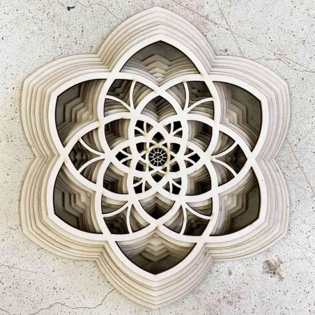 imagine 3D Sentop Mandala păcii naturale până la 90 x 100 cm
