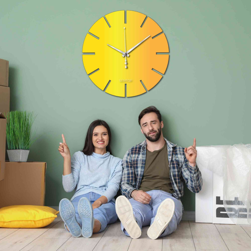 Ceas de perete din plexiglas colorat - APLEND