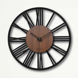 Ceas de perete Numere romane - Walnut wenge 2