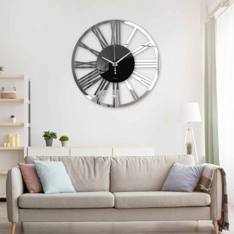 Ceas de perete modern din plexiglas – silențios și elegant | SENTOP