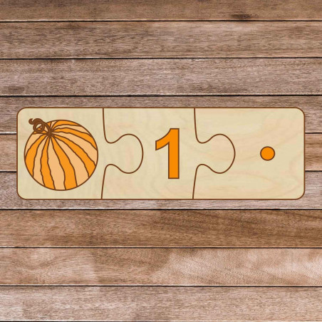 Puzzle din lemn pentru copii - Puzzle cu trei piese, 30 de piese | GOLBIT