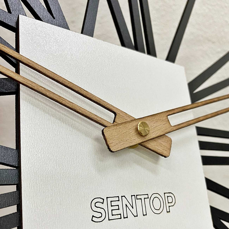 Ceas de perete din lemn - Sentop | HDFK038 |...