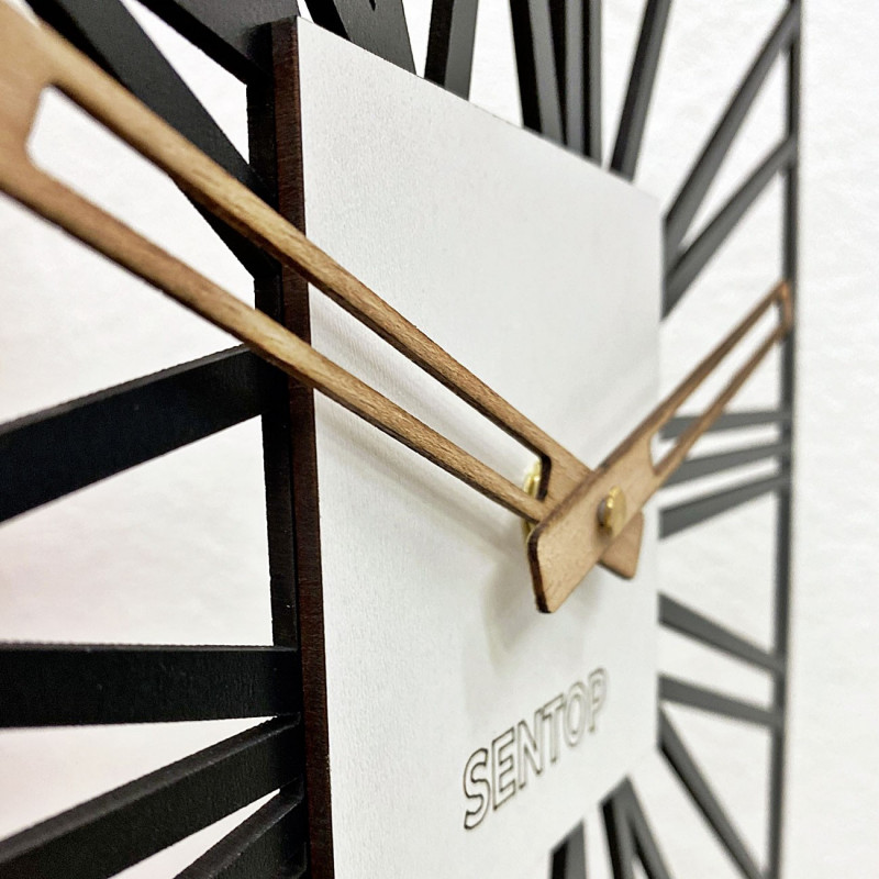 Ceas de perete din lemn - Sentop | HDFK038 |...