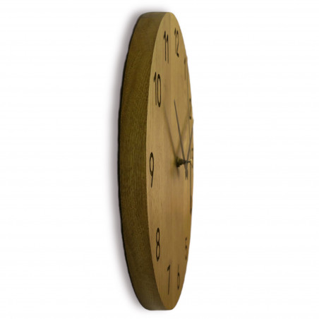 Ceas de perete din stejar, design minimalist modern, funcționare silențioasă Ceas de perete din stejar, design minimalist modern, funcționare silențioasă