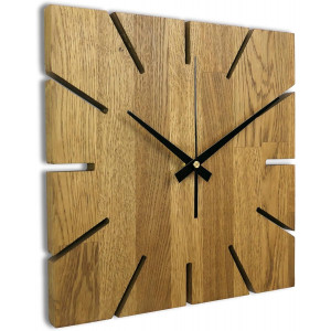 ceas de perete din lemn de stejar. 2