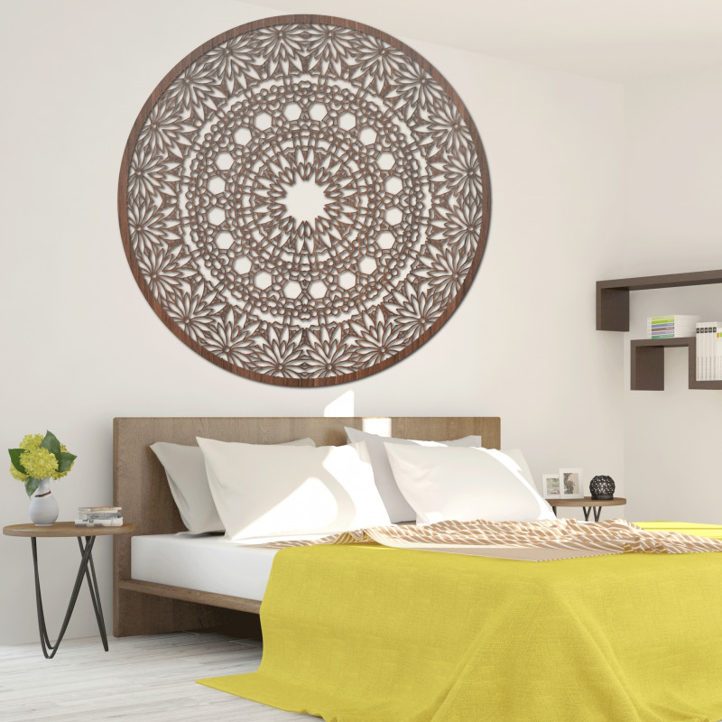 Mandala eleganta din lemn - Decoratiuni exclusive de perete din lemn pentru casa ta | SENTOP