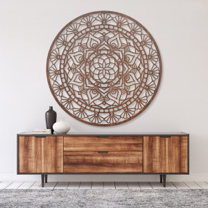 Mandala din lemn a păcii - Simbol decorativ al...