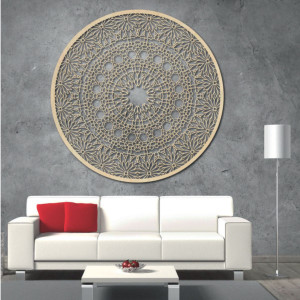 Mandala din lemn pe perete - Poet