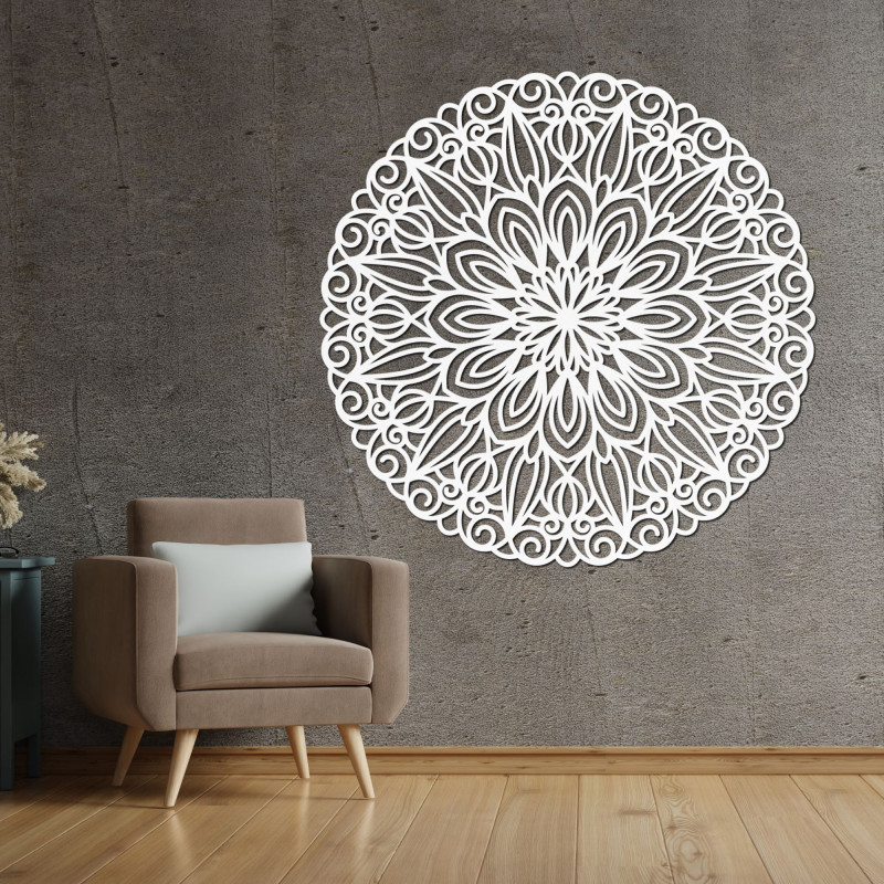 Mandala elegantă din lemn pe perete - SOFIS
