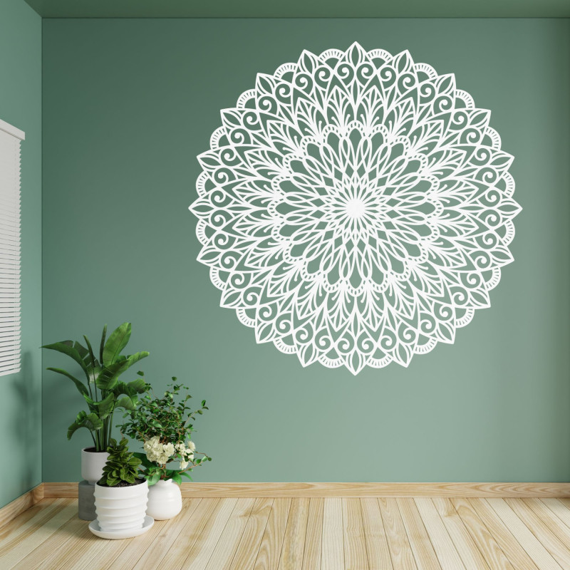 Mandala din lemn pentru perete - Decorațiune elegantă pentru casa ta