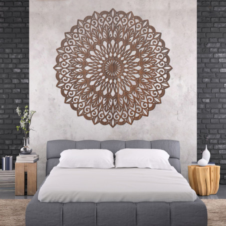 Mandala din lemn pe perete - imaginea perfectă pentru armonie în spațiu Mandala din lemn pe perete - imaginea perfectă pentru armonie în spațiu