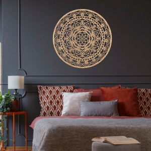 Mandala din lemn pentru perete - Aura Design 2