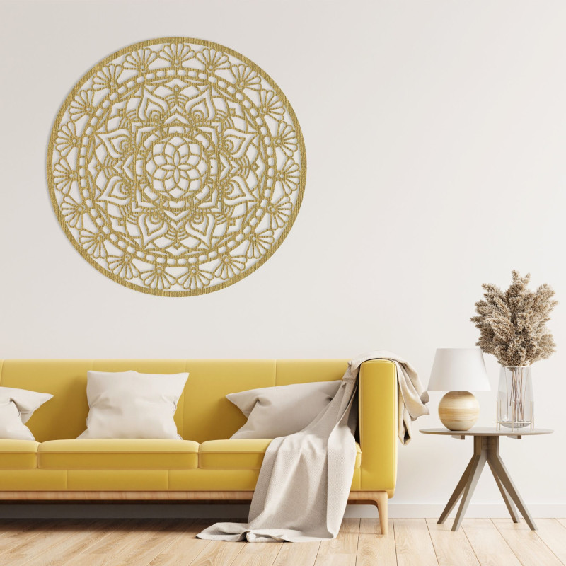 Mandala din lemn pentru perete - Aura Design