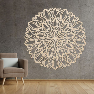 Perete din lemn mandala dans floare - ORPEROF 2
