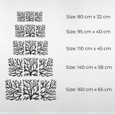 Pictură murală luxoasă din lemn ca element dominant al camerei de zi