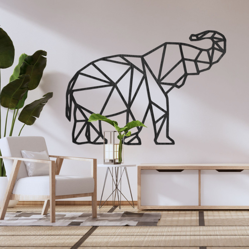 Pictură murală Forma geometrică a unui elefant - FELVINA