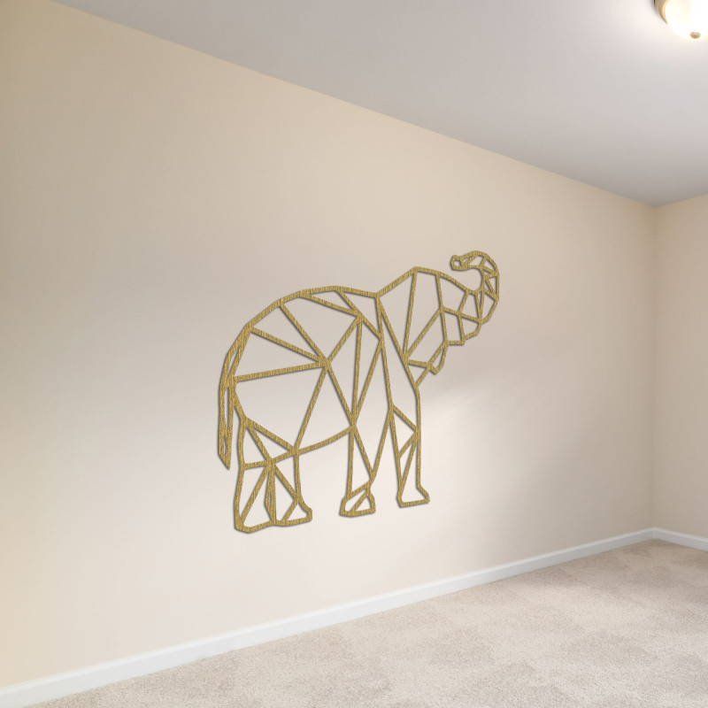 Pictură murală Forma geometrică a unui elefant - FELVINA