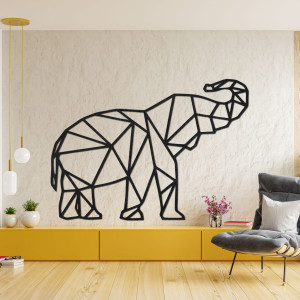 Geometric perete pictura elefant - MALRVIN