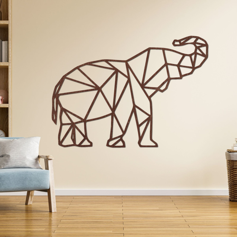 Geometric perete pictura elefant - MALRVIN