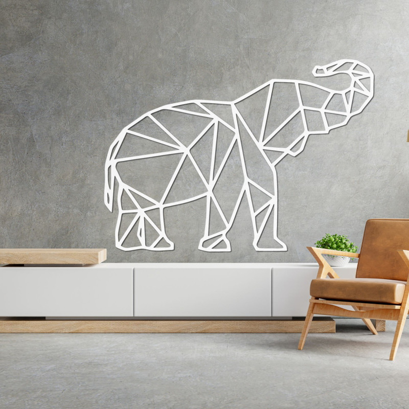 Geometric perete pictura elefant - MALRVIN