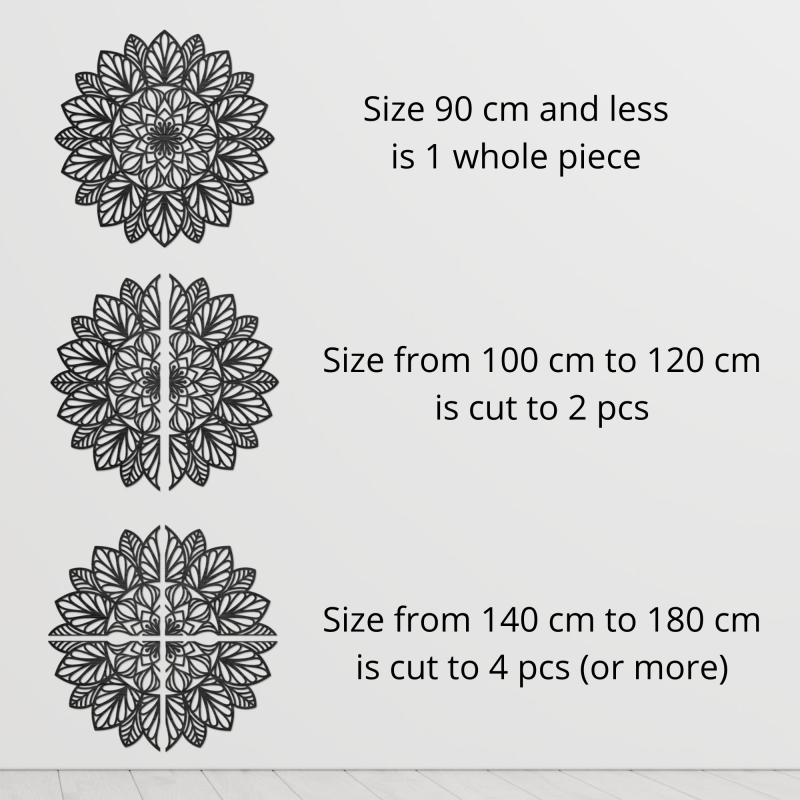 Mandala din lemn pe perete - LOTUS