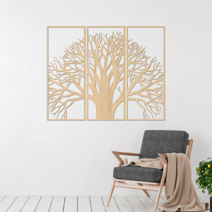 Pictură în mai multe părți Arborele Vieții – Decorațiuni elegante din lemn | SENTOP 2