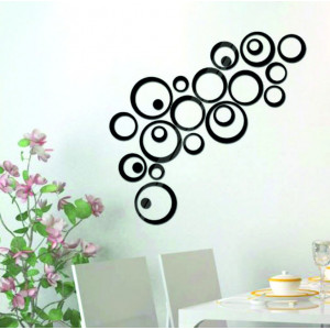 Oglinzi decorative. Autocolante oglindă pentru perete, ca imagine sau decor, autocolant acrilic 3D
