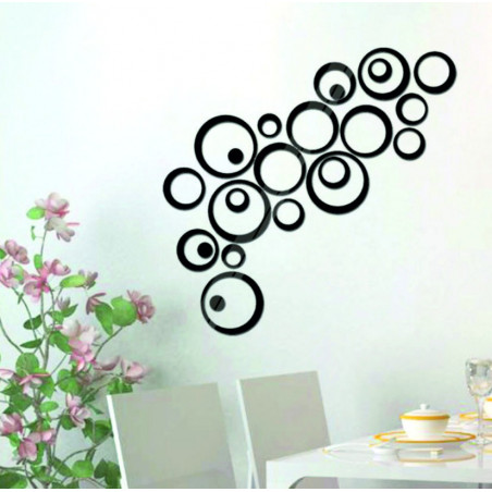 Oglinzi decorative. Autocolante oglinda pe perete ca o imagine sau decor, autocolant 3D acrilic