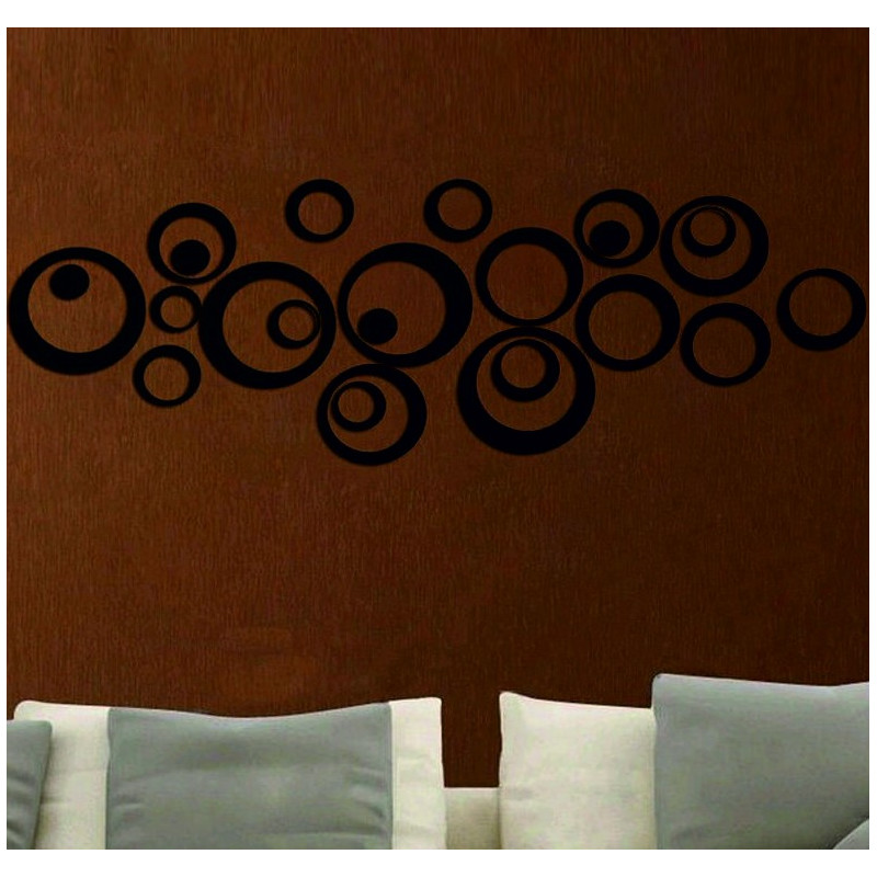 Oglinzi decorative. Autocolante oglinda pe perete ca o imagine sau decor, autocolant 3D acrilic