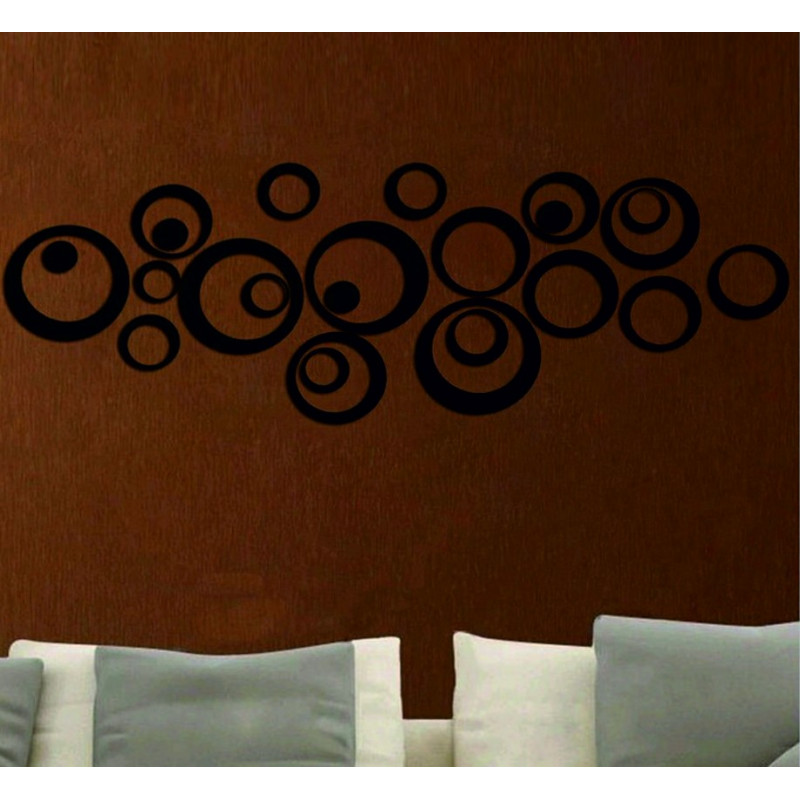 Oglinzi decorative. Autocolante oglindă pentru perete, ca imagine sau decor, autocolant acrilic 3D