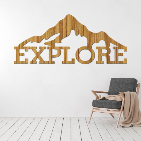 Imagine sculptată în lemn a unui munte - JAMMONY