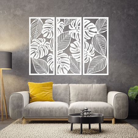 Monstera pictură cu trei fire - LAJFEN