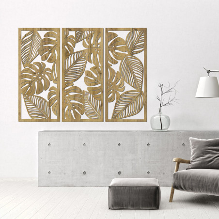 Monstera pictură cu trei fire - LAJFEN