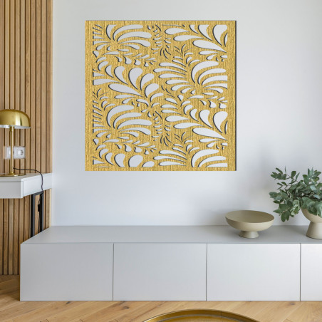 Tablou din lemn sculptat pentru perete - HERBA