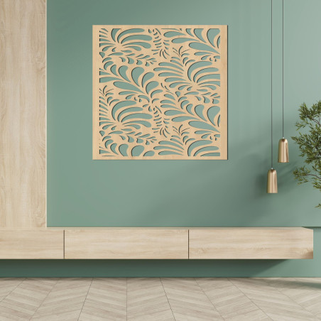 Decor de perete din lemn pătrat - FOLIUM