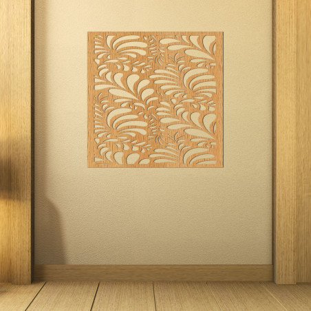 Decor de perete din lemn pătrat - FOLIUM