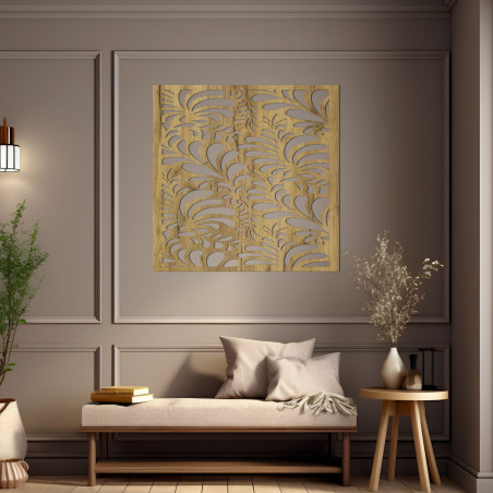 Decor de perete din lemn pătrat - FOLIUM