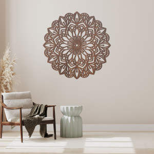 Decor de perete din lemn în formă de mandala - PETALUM 2